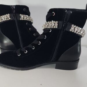 Black Embellished Women's Boots